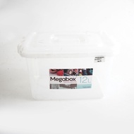 MEGABOX CARRIE-MI SERIES 12L Storage Box (Trans Clear, Trans Brown)