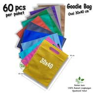 [ 5 Lusinan isi 60 pcs] Tas Kain Spunbond Goodie Bag Jumbo besar Kecil 20x25 25x35 30x40 38x45 Kanto