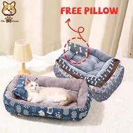 [Free Pillow] Pet Bed Dog Bed Cat Bed Pet Dog Sofa Puppy Bed kitten Bed Soft Bed For Dog Bed Mat