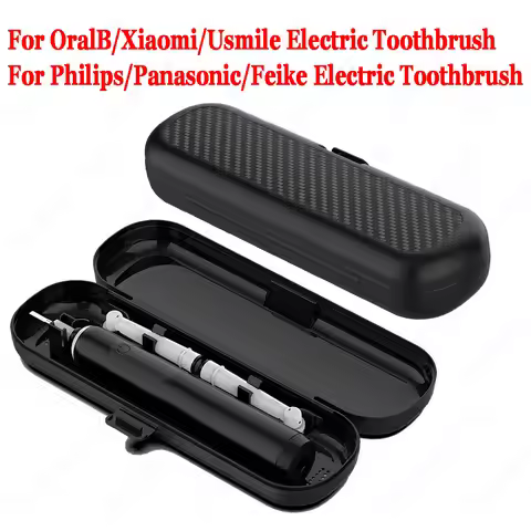 Plastic Storage Case Toothbrush Carry Box SnapOn Design For OralB/ Philips/ Usmile/ Xiaomi/ Panasoni