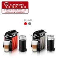 Nespresso Pixie with Aeroccino Bundle A3NC61 - Free $10 Coffee Voucher + Capsules