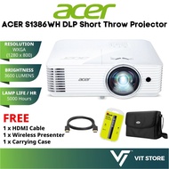 Acer S1386WH WXGA 3600 Lumens Short Throw DLP Projector