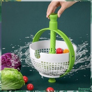 [Freneci] Manual Vegetable Washer and Dryer Fruit Dryer for Spinach Cabbage Onion