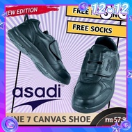 100% Original Asadi 6551 Black Shoe | Kasut Sekolah Asadi Hitam