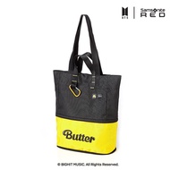 BTS Butter Samsonite RED Collaboration EXPANDABLE TOTE BAG BLACK&amp;YELOW QN439002