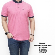 [Sale] Polo Shirt Short Sleeve Casual Polos Men Boys Polo Maverick Pink
