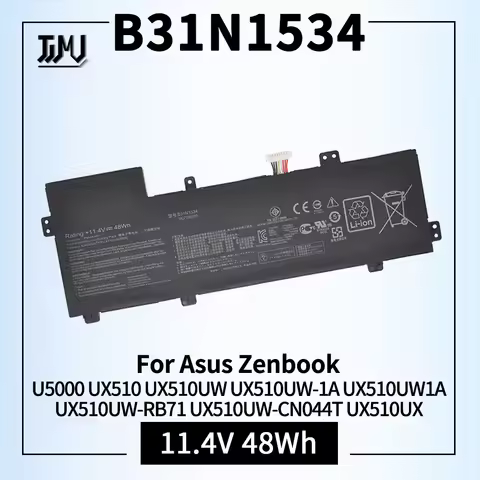 B31N1534 Laptop Battery for Asus Zenbook U5000 UX510 UX510UW UX510UW-1A UX510UW-RB71 UX510UW-CN044T 