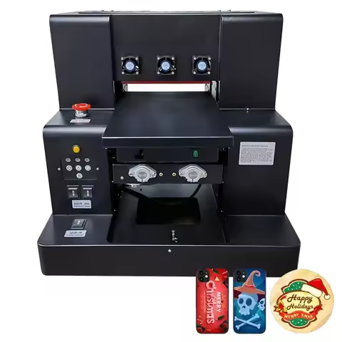 VEVOR UV Printer A4 Size Label Phone Case Flatbed UV Printer with Varnish A4 UV Printer Sticker For 