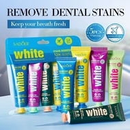 [Best Seller][5-Pack] Ubat Gigi Pembersih Mendalam Jasmine Sea Salt Raspberry Oral Gum Care Borong d