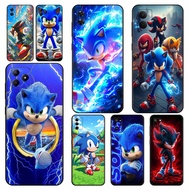 for Realme 3 Pro 5i 5s 5 8 Pro Q 6i 7i Games and Anime Sonic the Hedgehog q.5 TPU Silicone Black pro