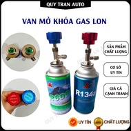 Can gas unlock valve R134, R22, R600a, R290, R410A, R404A, R407 refrigerant gas filling - Quy Tran A