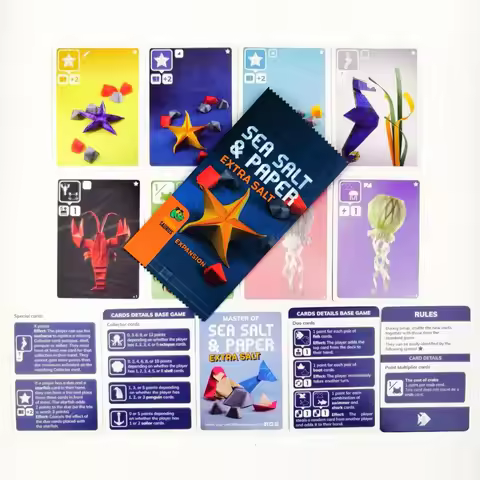 Sea Salt and Paper English Card Game | Ages 8+ | 2-4 Players | 15-30 Minutes Playing Time