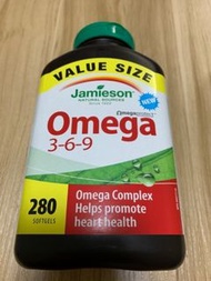 加拿大 Jamieson Omega 3-6-9  健美生 無魚腥味 奧米加 3-6-9 保心升管健康 認知功能 280粒