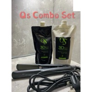 QS 3D 35/36 REBONDING CREAM 500ML + Korea IC Iron