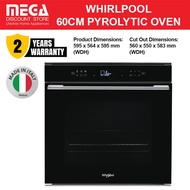 WHIRLPOOL W7OM44S1PBLAUS 60CM PYROLYTIC BUILT-IN OVEN | W7 OM44S1PBLAUS