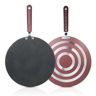 Pancake Pan Crepe Maker Flat Pan Griddle Pan with Spreader & Spatula Crepe Maker Griddle