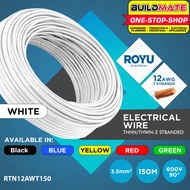 BUILDMATE Royu THHN / THWN-2 Stranded Wire Gauge #12 AWG 3.5mm2 150 Meters Electrical Cable Wires Copper Lead BUILDMATE