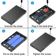 HDD Enclosure M.2 NVMe Dual Bay HDD Enclosure Gen2 10Gbps HUB Docking Station HDD Accessories