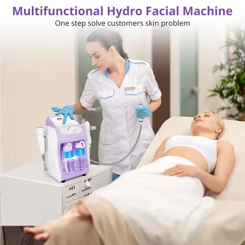 Newest f 6 in 1 Face Machine Hydro-Dermabrasion Machine Multifunctional Skin Care Machine for Beauty