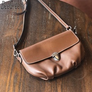 BeeGreen แฟชั่น Cloud กระเป๋าสะพายไหล่ของแท้ Cowhide ขนาดเล็ก Axillary กระเป๋าผู้หญิงกระเป๋าสะพายข้า