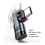【Leaf Supply 1779872484】 AUFU PD240W USB-C to Type-C OTG Adapter 540° Rotation 5A Fast Charge Cable
