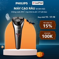 Máy Cạo Râu PHILIPS S1301/02 Sạc Nhanh Cạo Khô và Ướt Bảo Hành Chính Hãng 24 Tháng