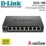 D-Link DGS-108 8-Port Gigabit Unmanaged Desktop Switch/aonline