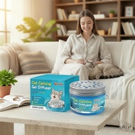 120g Cat Pheromone Calming Plug-In Gel Diffuser with Catnip F3, No-Heat, Long-Lasting, Travel-Ready 
