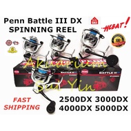 Penn Battle III DX SPINNING REEL 2500DX 3000DX 4000DX 5000DX