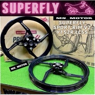 SUPERFLY PROJECT X SPORT RIM 4 BATANG DESIGN BARU Y15ZR Y16ZR ABS 125Z LC135 5S V8 FI