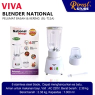 Rirast Store - VIVA National Glass Blender BL-T11A 1 Ltr Dry & Wet Ingredients Grinder