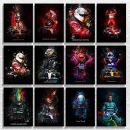 Dynamic F1 Racing Action Canvas Poster for Speed Fans Art Home Wall Decor Canvas Poster