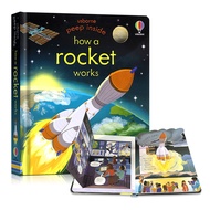 หนังสือ หนังสือภาษาอังกฤษ หนังสือป๊อปอัพ Usborne Peep Inside How A Rocket WorksChildren Books Board Book for Kids English Story Book Bedtime Reading Book หนังสือเด็กภาษาอังกฤษ หนังสือเด็กภาษาอังกฤษ ภาพสามมิติ หนังสือเด็ก