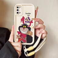 Case For Samsung Galaxy A03s A02s M02s F02s Cat Mouse Silicone Phone Shockproof Strap