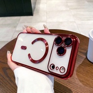 Magnetic Clear For IPhone 17 17 Air 17 Pro 17 Pro Max Case With Camera Lens Protector [Compatible Wi