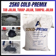 All weather Cold Road Premix 25KG BAG cold mix Asphalt Turap Jalan Tampal Jalan Tar Jalan Pothole Pa