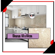 KM Wallpaper Foam Marble Wall Sticker 60 cm x 60cm Wallfoam Decoration Marble Motif Sticker