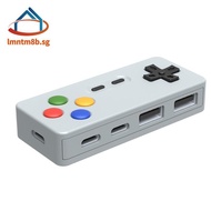4 in 1 Type-C USB 2.0 HUB with 2 Type C Port GamePad Design Connector