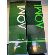 Aomi korean premium green tea shampoo&scalp nourishing set