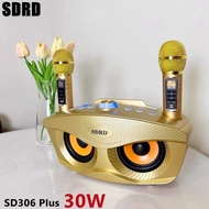 High Quality Family KTV SD306 Plus 2-in-1 Portable Karaoke Wireless Speaker Karaoke Singing Music Speaker Machine With Dual Mic