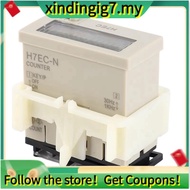 【】H7EC N Electronic Totalizer Voltage Digital Electrical Counter Totalizer with 8-Gigit LCD Display
