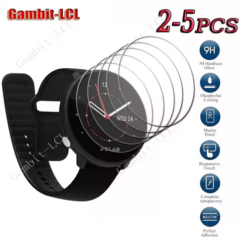 9H HD Hard Tempered Glass For Polar Pacer Pro Grit X Unite Ignite 2 Vantage V M V2 M200 M400 M430 Sc