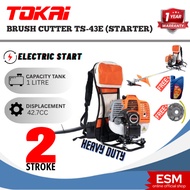 [ 100% Original ] TOKAI Brush Cutter Electric Start 2 Stroke / Mesin Rumput Backpack TS-43E