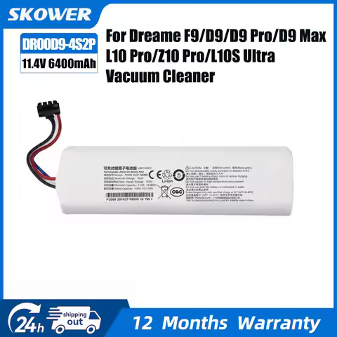6400mAh Vacuum Cleaner Battery for Xiaomi Mijia X10+ Plus B101CN Omni 1S Dreame F9 D9 L10s Pro Plus 