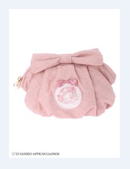 Japan MAISON DE FLEUR X SANRIO My Melody lace cushiony ribbon pouch bag