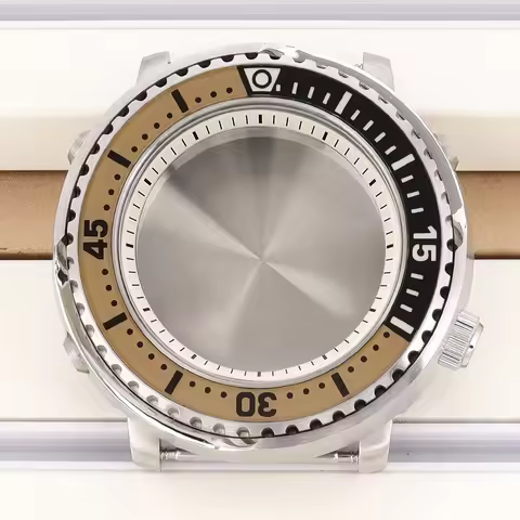 43mm 20ATM Waterproof Watch Case C3 Bezel Sapphire Glass For Mod Mini tuna Canned NH35 NH36 NH34 NH3