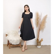 ALILA | SIENNA Midi Dress Flowy Dress Woman Korean Style Dress Woman Dress