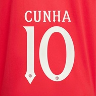 Official CUNHA #10 Manchester United F.C Home CUP 2025-26 PRINT