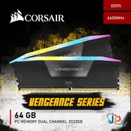 Memory Corsair Vengeance RGB PC51200 6400Mhz DDR5 64GB 2x32GB Ram