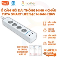 Tuya Smart Life 4-Prong 16A Smart Extension Socket, Power Measurement, Tuya Smart - Phone connection